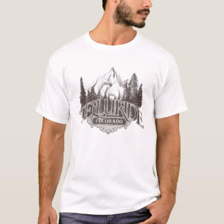 T-shirt Telluride Montagnes Vintages Randonnée Camping Col