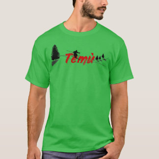 T-shirt Tem Temu Long Ski