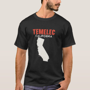 T-shirt Temelec California USA State America Travel Califo