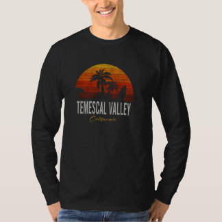 T-shirt Temescal Valley California Retro Surfer Vintage Be