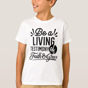 T-shirt Témoignage Vivant Citation Biblique Motivation Chr