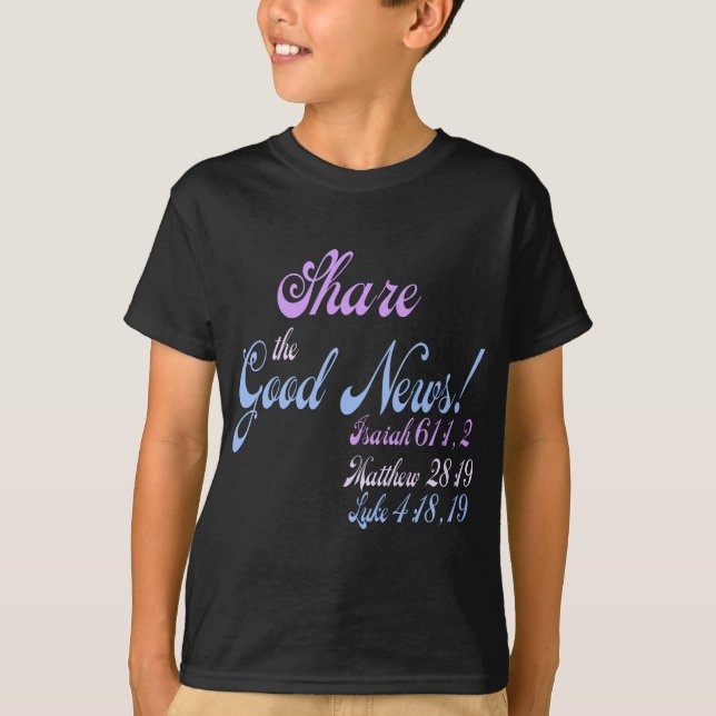 T-shirt Témoin de Jéhovah Bonne nouvelle (Devant)