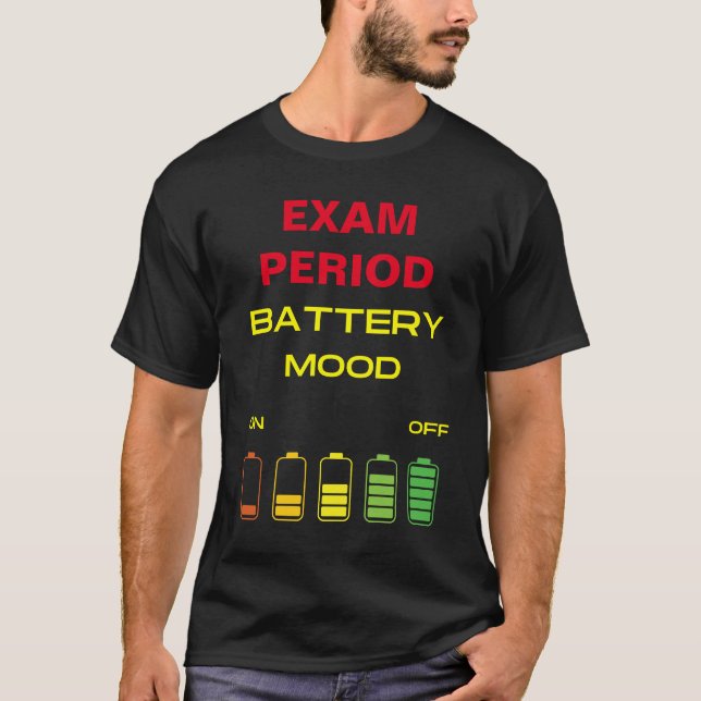 T-shirt Température de la batterie hors période d'examen T (Devant)