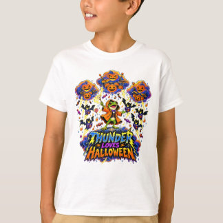 T-shirt Tempête Aime Halloween Grenouille Orageuse