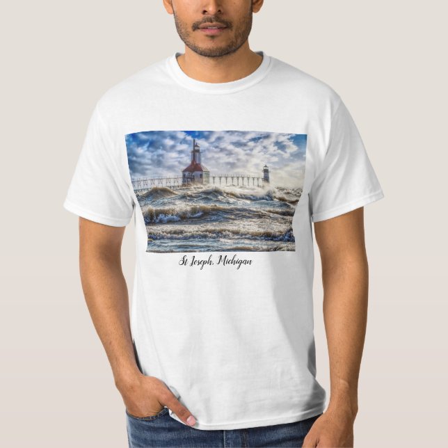 T-shirt Tempête Au Phare St Joseph (Devant)