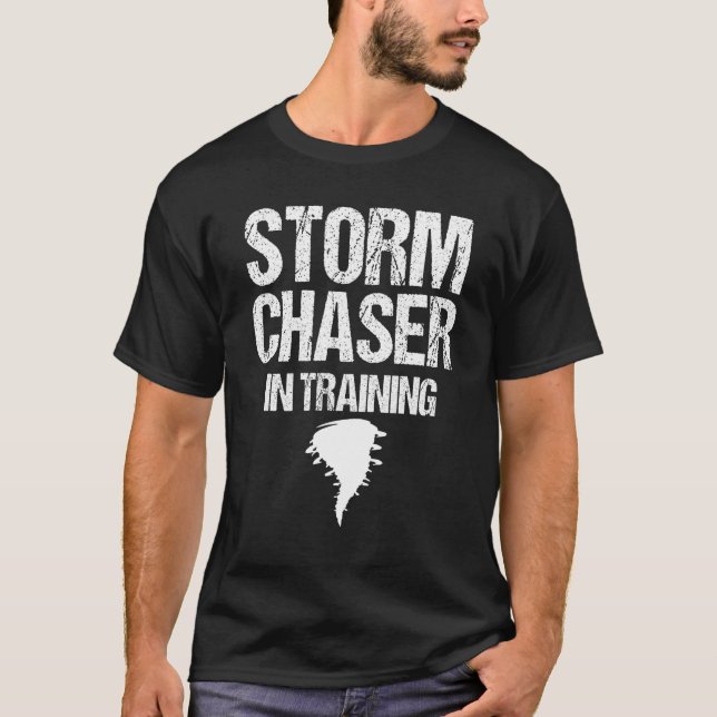 T-shirt Tempête Chaser Chasse Météo ouragan Tornado Twi (Devant)