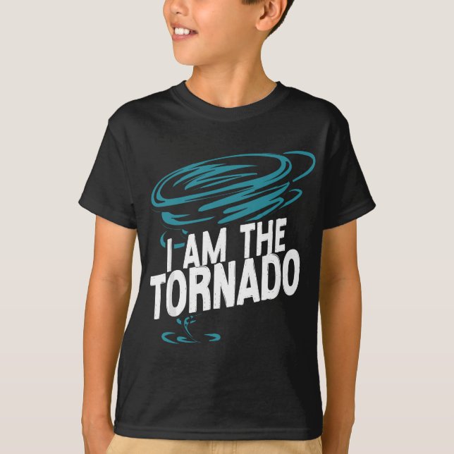 T-shirt Tempête Chaser Ouragan Météorologie Tornade Je Sui (Devant)
