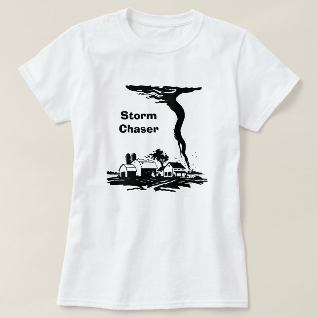 T-shirt Tempête Chaser Tornado Twister Météorologie (Design devant)