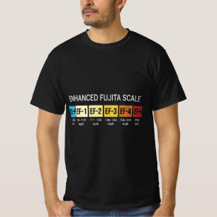 T-shirt Tempête chasse l'échelle Fujita améliorée Tornado