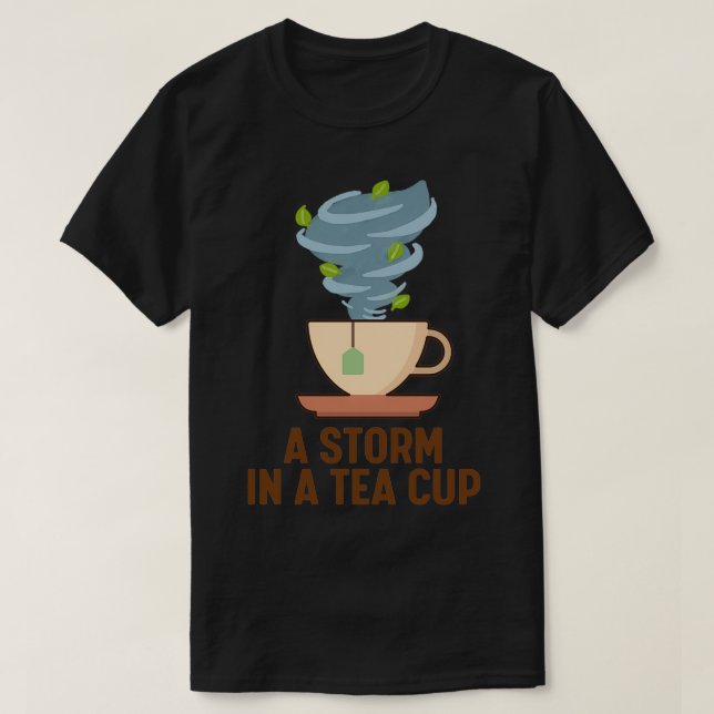 T-shirt Tempête dans une tasse de thé (Design devant)