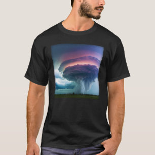 T-shirt Tempête de pluie Supercell Tornado Météo P