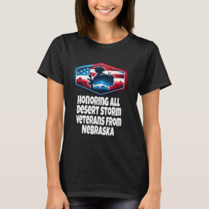 T-shirt Tempête du désert Honorer les vétérans de la tempê