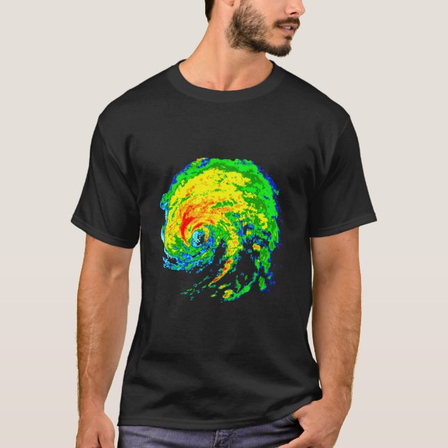 T-shirt Tempête météorologique Chasse météorologique Radar (Devant)