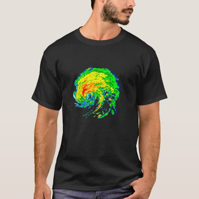 T-shirt Tempête météorologique Chasse météorologique Radar (Devant)