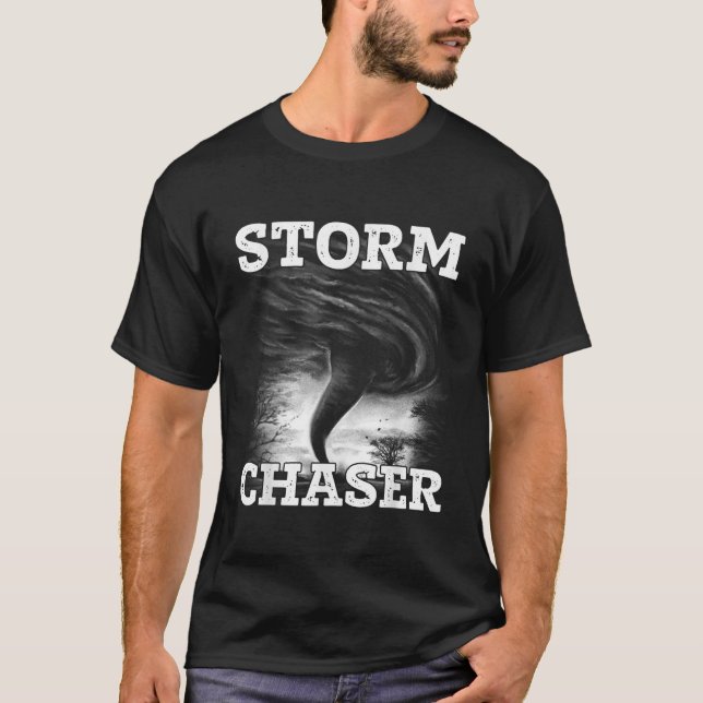 T-shirt Tempête Tornade Twister Et Ouragan Chaser Météo (Devant)