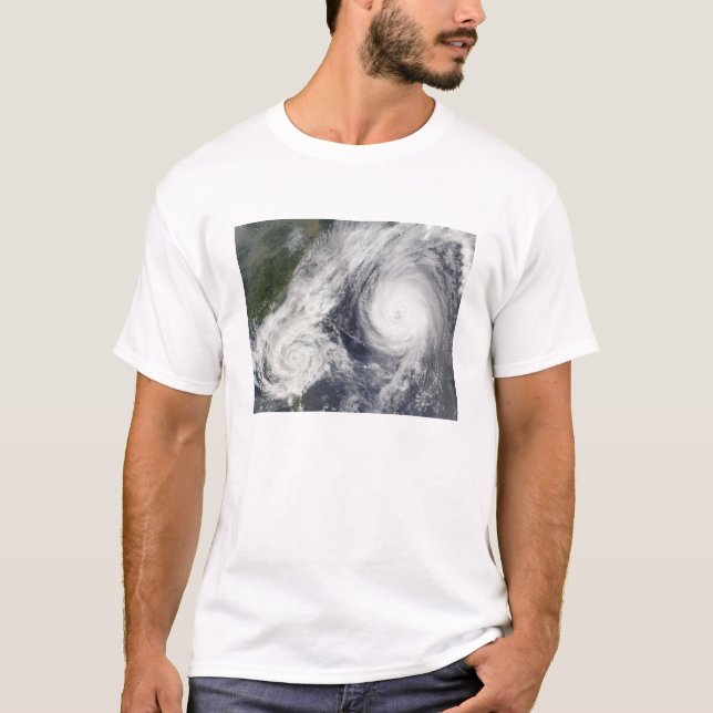 T-shirt Tempête tropicale Parme et Super Typhoon Melor (Devant)