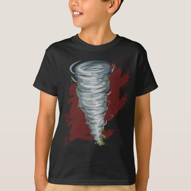 T-shirt Tempêtes Chaser Tornado ouragan Blizzard tempêtes  (Devant)