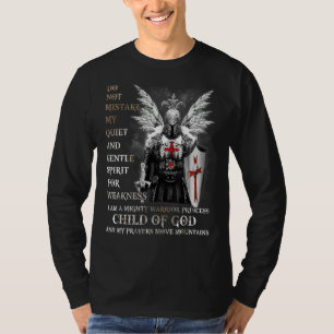 T-shirt Temple Chevalier Je Suis Un Enfant De Dieu Un Guer