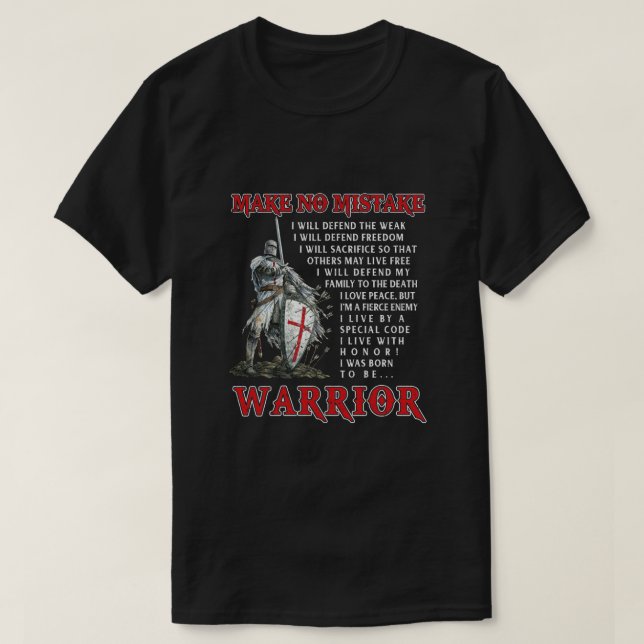 T-shirt Temple Chevalier Pour Les Hommes Ne Faire Aucune E (Design devant)