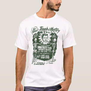 T-shirt Temple d'affiche d'exposition de spectre de
