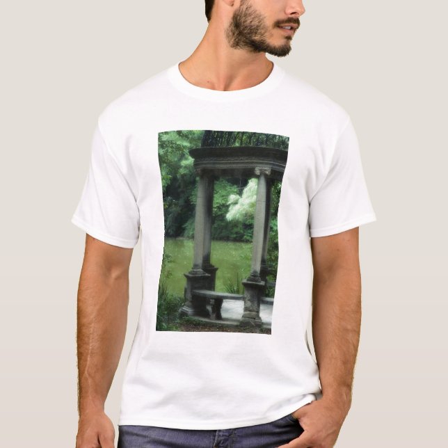 T-shirt Temple de l'amour aux vieux jardins de Westbury (Devant)
