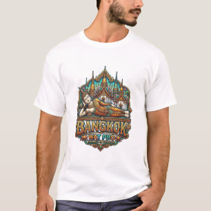 T-SHIRT TEMPLE DE WAT PHO DU BOUDDHA COUCHÉ