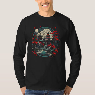 T-shirt Temple japonais Art japonais