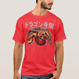 T-shirt Temple japonais Dragon Illustration japonaise