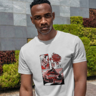 T-shirt Temple japonais Geisha