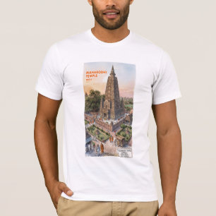 T-shirt Temple sacré Mahabodhi Bodh Gaya Inde Architectu
