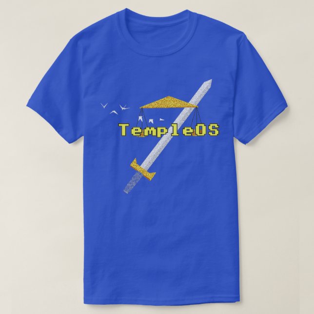 T-shirt TempleOS Nouveau (Design devant)