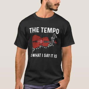T-shirt Tempo Est Ce Que Je Dis C'Est Jazz Contrabass Doub