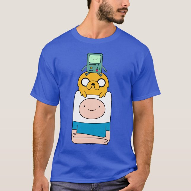 T-shirt Temps d'aventure | BMO, Jake & Finn (Devant)
