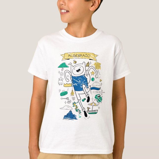 T-shirt Temps d'aventure | Croquis de recherche "algébriqu (Devant)