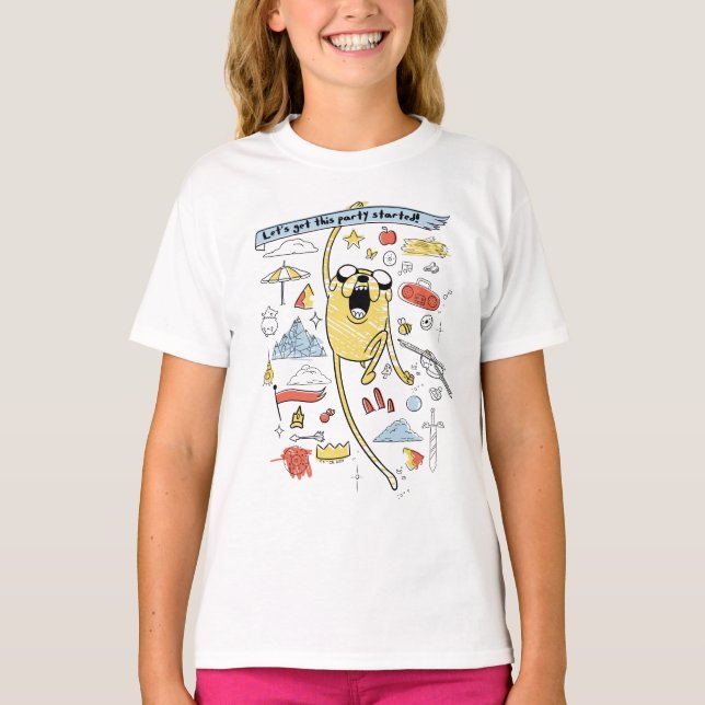 T-shirt Temps d'aventure | Croquis "Party" Jake (Devant)