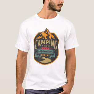 T-shirt Temps de camping L'aventure commence