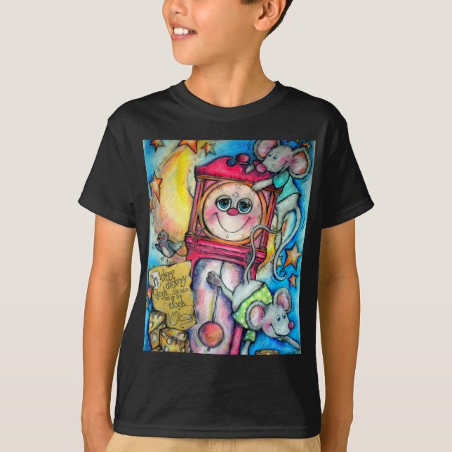 T-shirt Temps de comptine de dock de Dickory d'hickory (Devant)