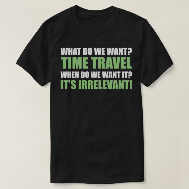 T-shirt Temps de déplacement (Design devant)