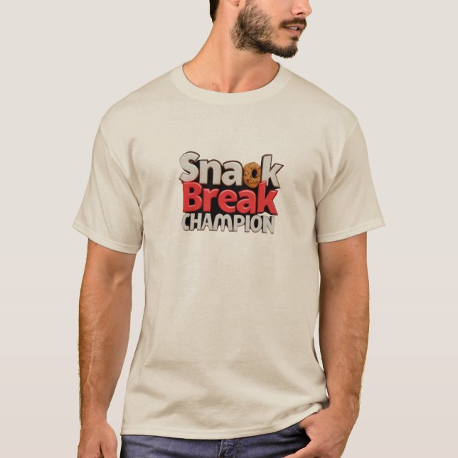 T-shirt Temps de pause snack (Devant)