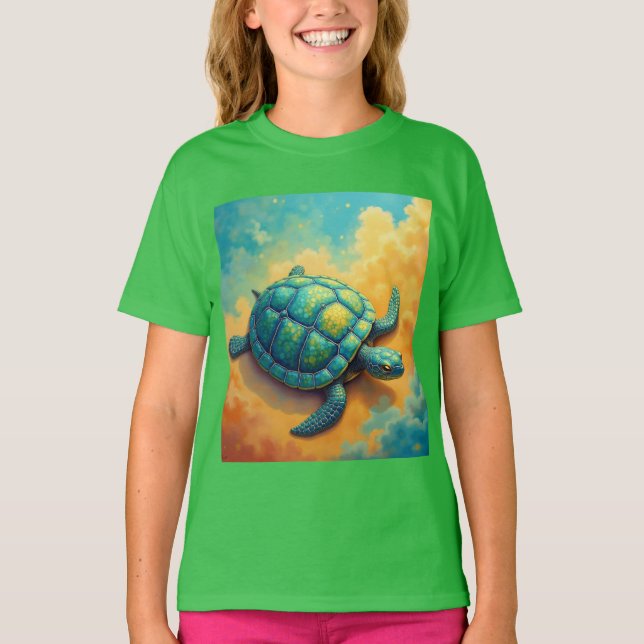 T-shirt Temps de tortue au paradis (Devant)