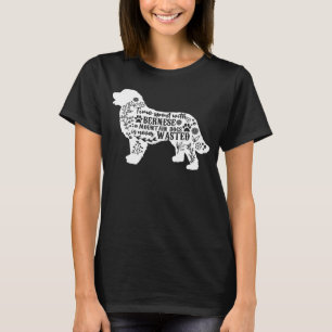 T-shirt Temps passé avec le chien de montagne bernois