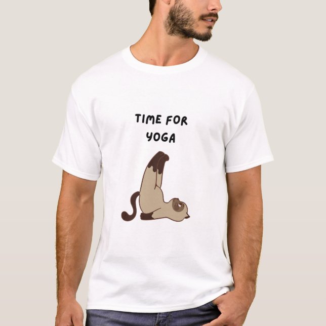 T-shirt temps pour le yoga (Devant)