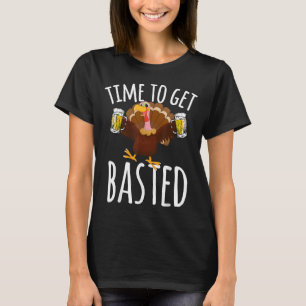 T-shirt Temps To Get Basted Funny Beer Thanksgiving Turkey