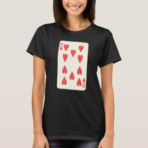 T-shirt Ten Of Hearts Playing Card