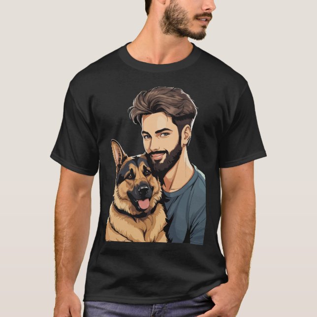T-shirt tendance berger allemand Lover (Devant)
