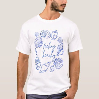 T-shirt Tendance Coquillages Esthétique Tot Bords de Mer