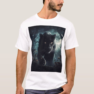 T-shirt Tendance panthère noire