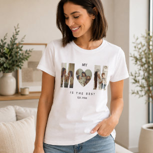 T-shirt tendance personnalisé avec photo MAMAN en 