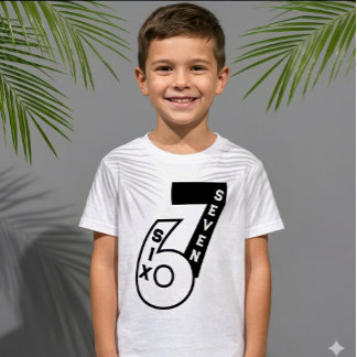 T-shirt Tendance personnalisée 67 Texte graphique Typograp