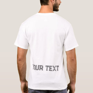 T-shirt Tendance Précédent Imprimer Texte Modèle Mens Mode